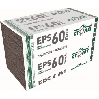 Пенопласт Столит EPS-60 Black 1x1 м (100 мм)