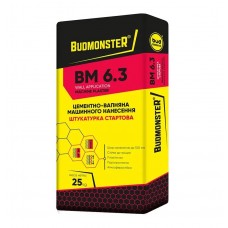BudmonsteR BM 6.3 Штукатурка цементно-известковая стартовая машинная (25 кг)