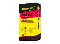BudmonsteR BM 6.3 Штукатурка цементно-вапняна стартова машинна (25 кг)