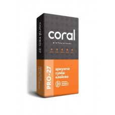 Coral PRO-27 Клей для пінопласту і мінеральної вати (армування) (25 кг)