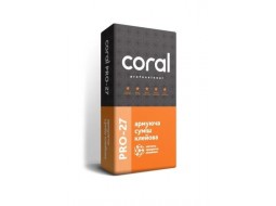Coral PRO-27 Клей для пенопласта и минеральной ваты (армирование) (25 кг)