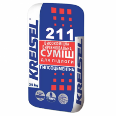 Kreisel 211 LEICHTSCHÜT Самовыравнивающая гипсоцементная смесь 2-20 мм (25 кг)