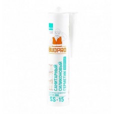 BUDPRO Герметик силиконовый санитарный SS-15 Sanitary Silicone прозрачн (260 мл)