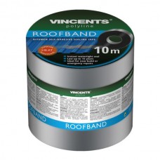 Vincents Roofband стрічка покрівельна Бітумна срібляста 10 см (10 м)