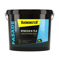 Budmonster STUCCO K SILICONE 11.2 Штукатурка декоративная силиконовая «Короед» зерно 2 мм (25 кг)