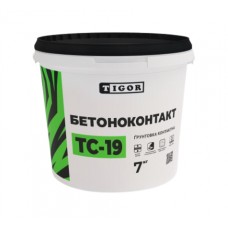 Tigor ТС-19 Грунтовка адгезійна бетон-контакт (7 кг/5 л)