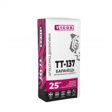 TIGOR TT-137 Штукатурка декоративная «Барашек» зерно 1,5 мм белая (25 кг)