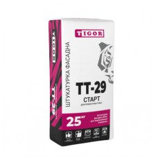 TIGOR TT-29 Штукатурка фасадная стартовая для ручного нанесения белая (25 кг)