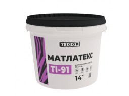 TIGOR TI-91 Матлатекс Краска интерьерная для стен и потолков матовая (14 кг/10 л)