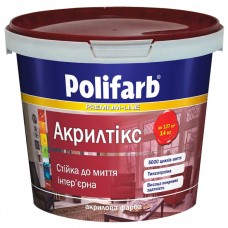 Polifarb Акрілтікс Фарба інтер'єрна База середня (14 кг/10 л)