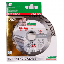 DISTAR Turbo Gres Master 7D Круг (диск) алмазный отрезной по керамике и керамограниту 125 мм