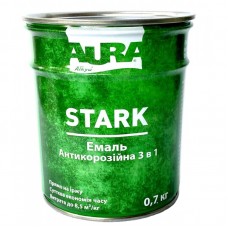 Aura Stark Грунт-емаль по іржі 3 в 1 темно-коричнева (0,7 кг)