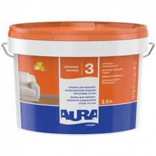 Eskaro Aura Luxpro 3 Краска интерьерная акрилатная для стен и потолков полуглянцевая (3,5 кг/2,5 л)