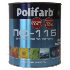 Polifarb DecoMal Емаль ПФ-115 темно-сіра (0,9 кг)