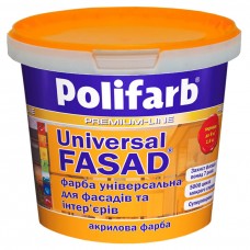 Polifarb Краска фасадная универсальная прозрачная (14 кг/10 л)