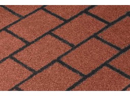 Битумная черепица самоклеящаяся серия Кирпичная кладка красная 8 м2 (рул)