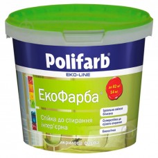 Polifarb Екофарба Фарба інтер'єрна акрилова матова (14 кг/10 л)