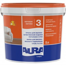 Eskaro Aura Luxpro 3 Фарба інтер'єрна акрилатна для стін і стель напівглянсова (7 кг/5 л)