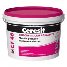 CERESIT CT-46 Краска фасадная силикон-силикатная База C (14 кг/10 л)