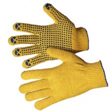 Перчатки ПВХ желтые