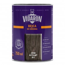 VIDARON B12 Бейц - морилка для дерева серый антрацит (0,75 л)