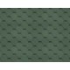 Битумная черепица Shinglas серия Кадриль Соната Зеленый бленд - 3 м2/уп. (кв.м)
