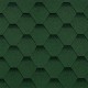 Битумная черепица Shinglas серия Кадриль Соната Зеленый бленд - 3 м2/уп. (кв.м)