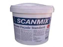 Силіконова фарба фасадна Scanmix SILICONE FACADE STANDARD, 14 кг/10 л