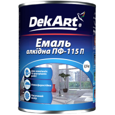 DekArt Емаль ПФ-115 чорна (0,9 кг)