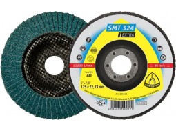 Klingspor коло пелюстковий опуклий SMT 324 125x22, 23 мм зерно 40