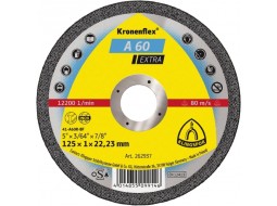 Klingspor Круг відрізний Kronenflex A 60 EX для ручної Шліфмашинки 125x1x22, 23 мм прямий (сталь, метал)