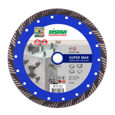 DISTAR Super Max Круг (диск) алмазний відрізний по армованому бетону і черепиці 232 мм