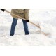 Лопата для снега металлическая (с держаком)