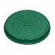 Люк оглядовий каналізаційний max 2 т (зелений) круглий