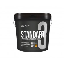 Kolorit Колорит Standart 3 Фарба інтер'єрна латексна абсолютно матова база C (12,6 кг/9 л)