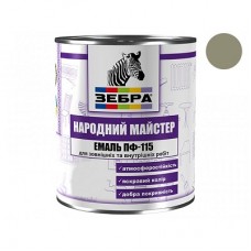 Зебра народний майстер Емаль ПФ-115 пряжене молоко (2,8 кг)