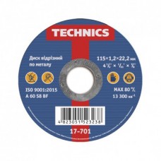 Technics Круг (диск) отрезной по металлу 125x1,2x22,2 мм