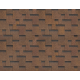 Битумная черепица коньково-карнизная Shinglas Джайв Аккорд коричневый - 3 м2/уп. (кв.м)