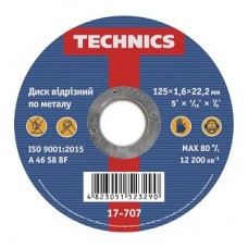 Technics Круг (диск) отрезной по металлу 125x1,6x22,2 мм