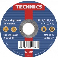 Technics Круг (диск) відрізний по металу 125x1x22, 2 мм