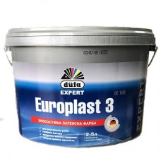 Dufa Europlast 3 DE103 Фарба інтер'єрна латексна зносостійка глибокоматова (3,5 кг/2,5 л)