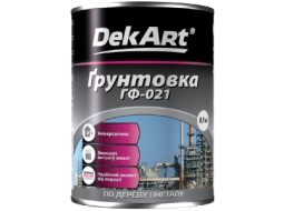 DekArt Грунтовка по металу ГФ-021 сіра (2,8 кг)