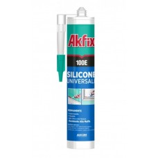 Akfix 100 E Герметик силиконовый универсальный серый (280 мл)