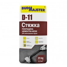 Будмайстер ДОЛІВКА-11 Стяжка для пола цементная легковыравнивающаяся 10-80 мм (25 кг)