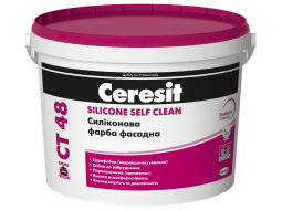 CERESIT CT-48 Фарба фасадна силіконова (14 кг/10 л)
