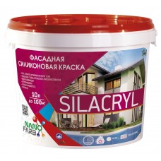Нанофарб Silacryl Фарба фасадна силіконова (14 кг/10 л)