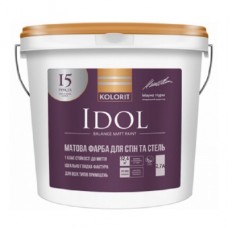 Kolorit Idol Краска интерьерная латексная стойкая к мытью, база А (3,7 кг/2,7 л)