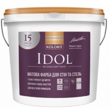 Kolorit Idol Краска интерьерная латексная стойкая к мытью, база А (6,16 кг/4,5 л)