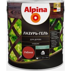 Alpina Lasur-Gel лазур-гель для деревини шовковисто-матова горобина (2,5 л)