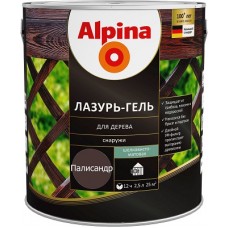 Alpina Lasur-Gel лазур-гель для деревини шовковисто-матова палісандр (2,5 л)
